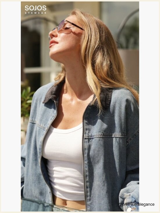Retro Rectangle Polarized Sunglasses for Men Women 90s Square Shades main image 4